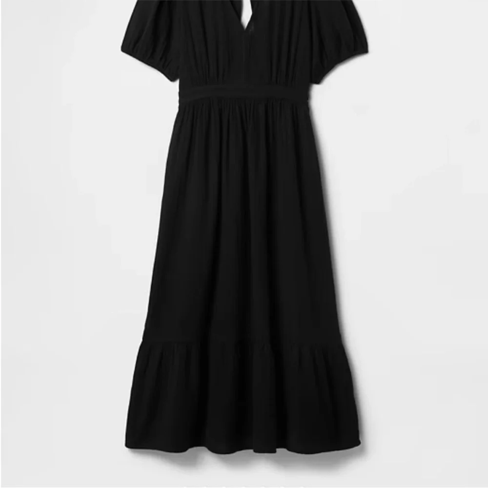 NWT GAP Cotton Gauze Open Back Midi Dress Cottage Peasant Small S - Picture 2 of 9